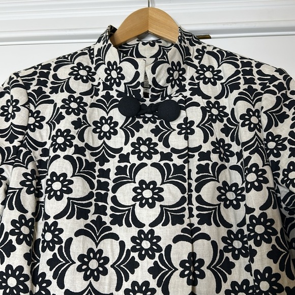 Lilly Pulitzer Vintage Jacquard Daria coat Jacket 100% cotton size 10 - Picture 4 of 9